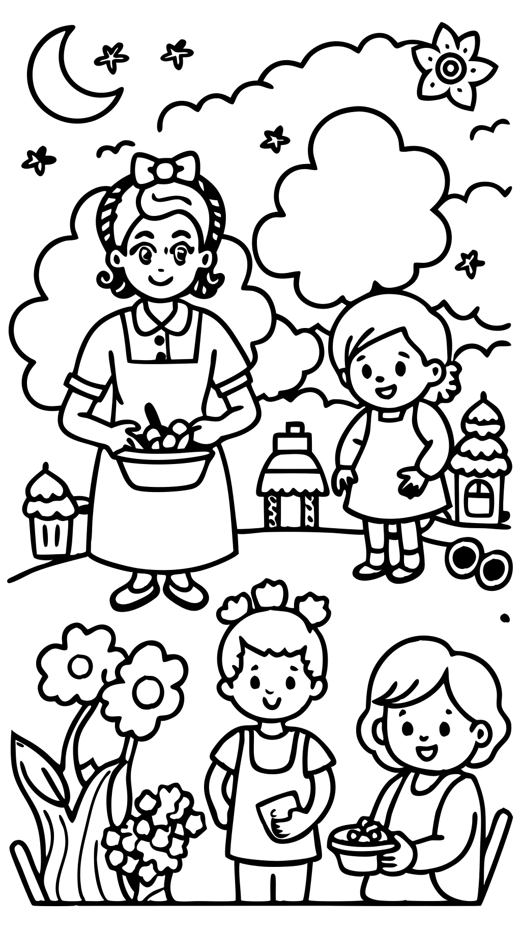 coloring pages mommy